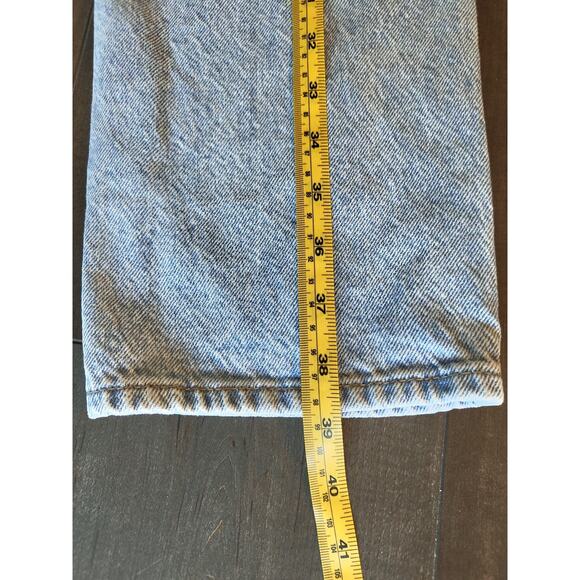 PACSUN Mom Jeans Women’s 29 Light Wash Distressed High Rise Tapered Casual Denim - Picture 7 of 8